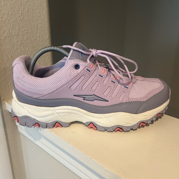 AVIA Womens Purple Gray White Athletic Running Walking WWAV21ES043 Shoes 10 - Picture 4 of 9